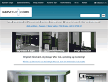 Tablet Screenshot of marstrupdoors.dk
